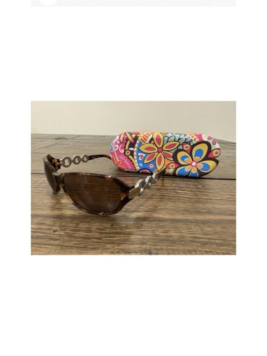 Brighton Women’s Central Park Signature Silver Tortoise Sunglasses Frames & Case main image 11